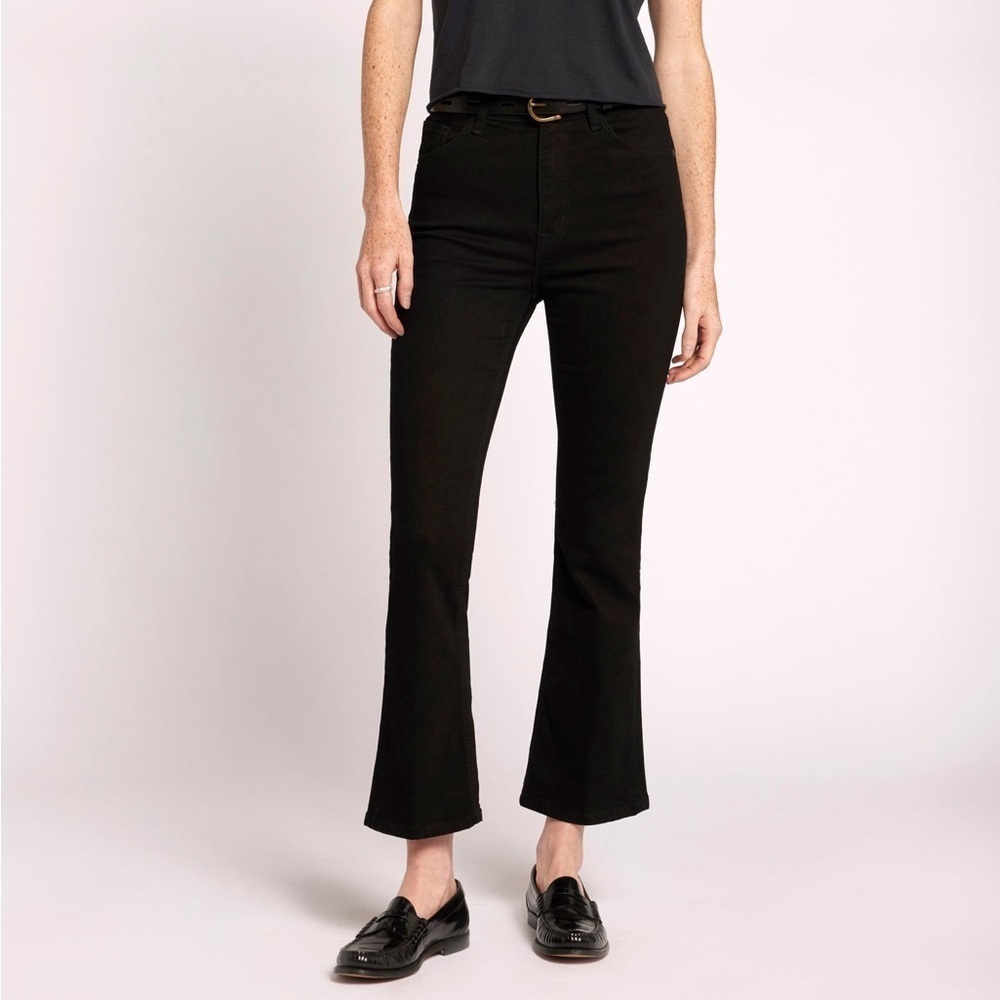 CURRENT ELLIOTT The Boulevard Bootcut Jeans Black